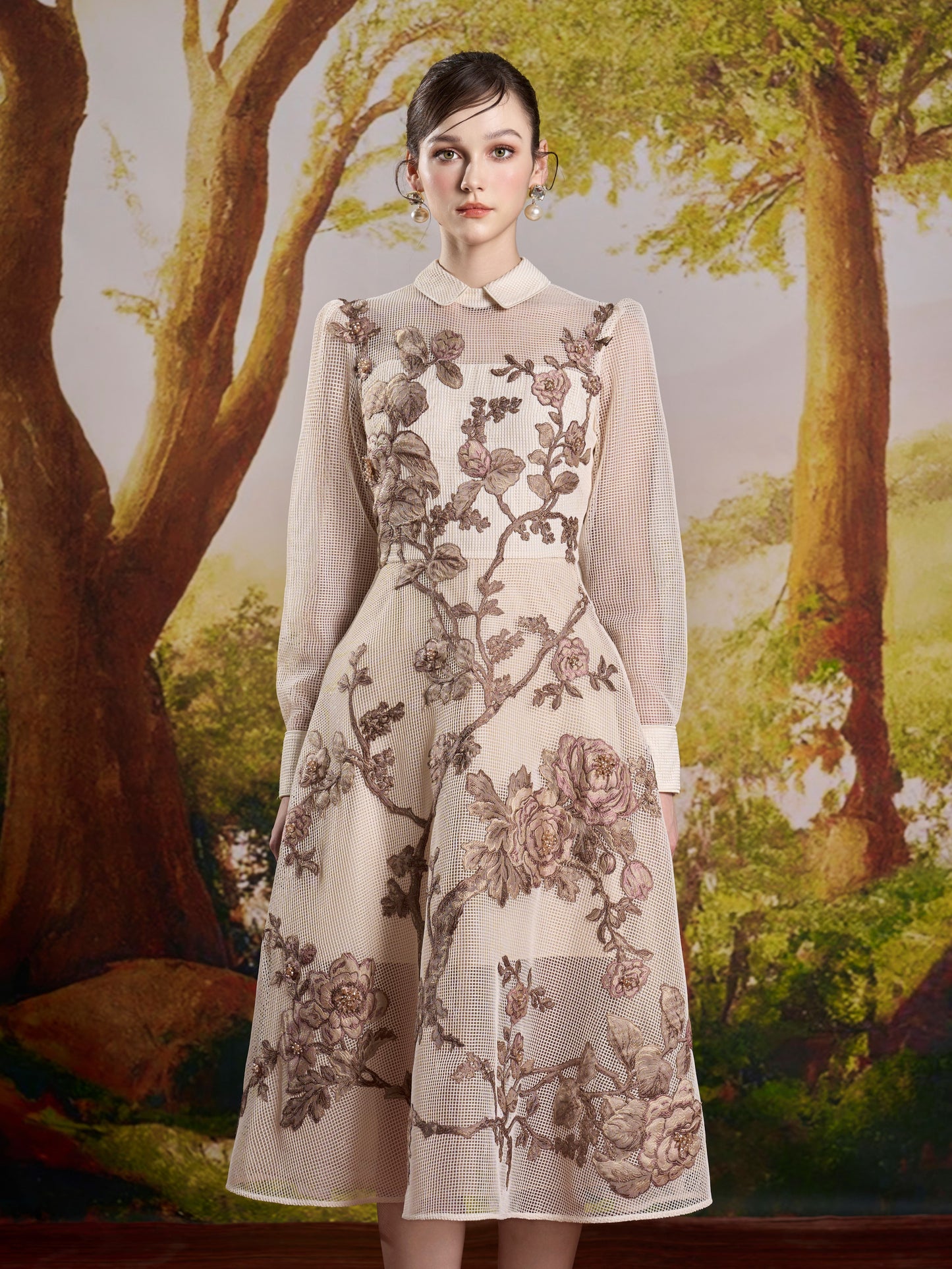 Alice Ivory Midi Dress