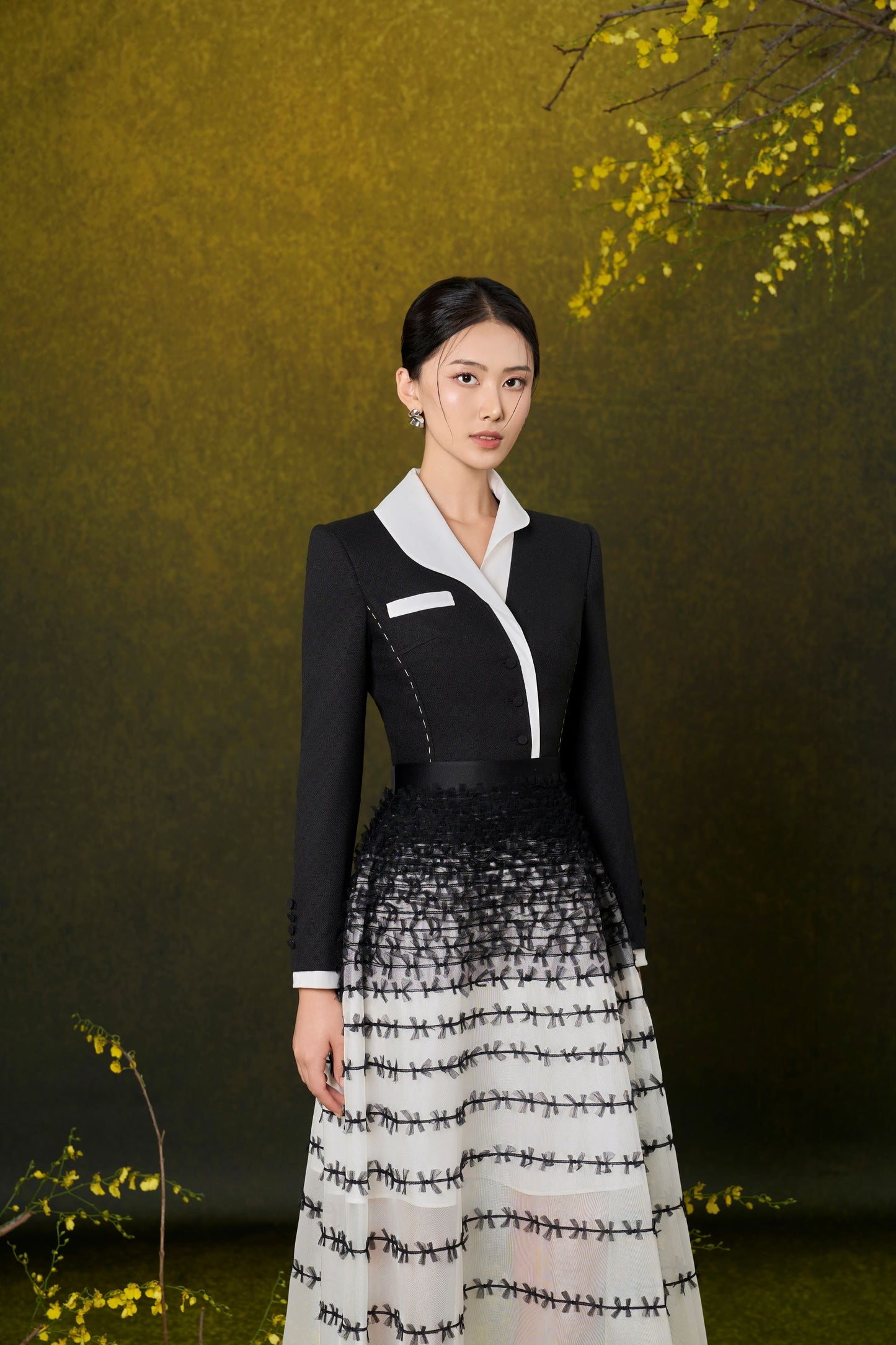 Anthurium Collar Blouse