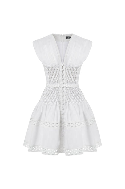 Simox White Mini Dress