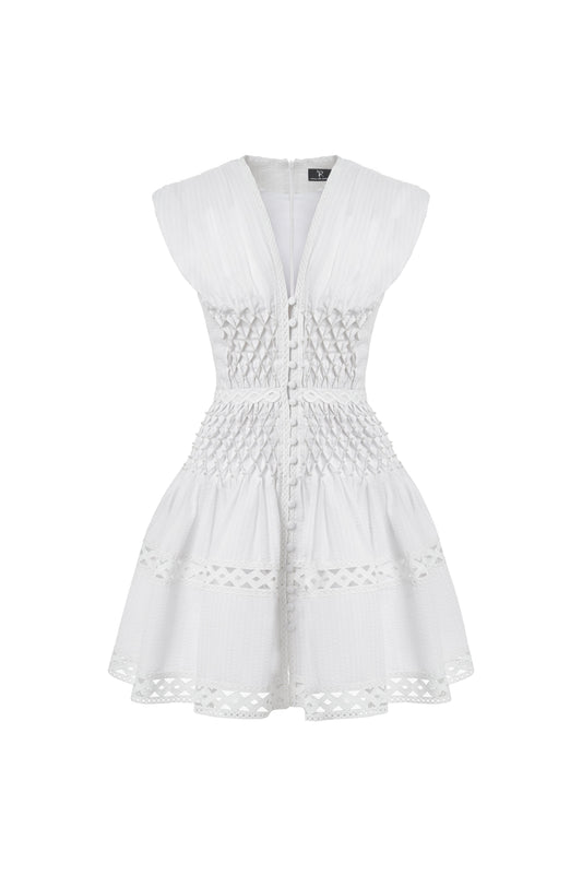 Simox White Mini Dress