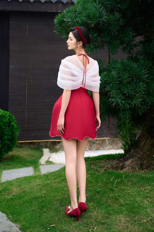 Red Lotus Mini Dress