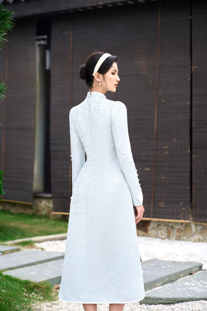 Asymmetrical Lotus Dress