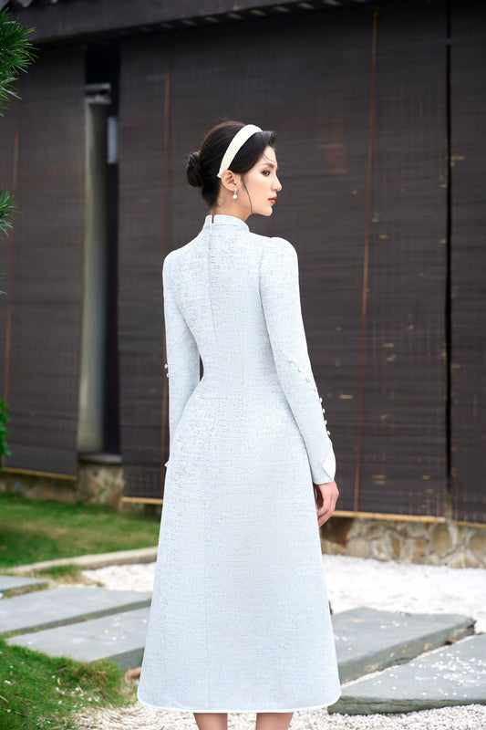 Asymmetrical Lotus Dress
