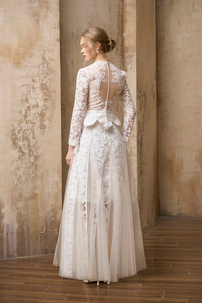 Diana White Maxi Set