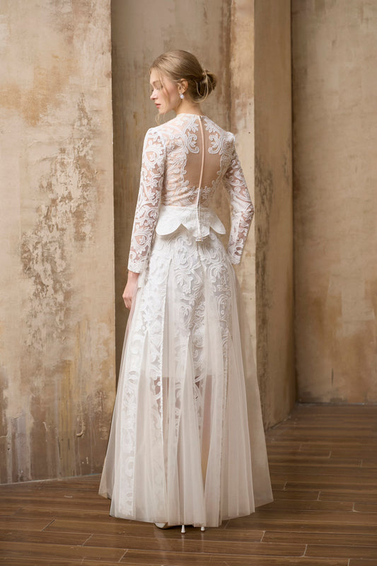 Diana White Maxi Set