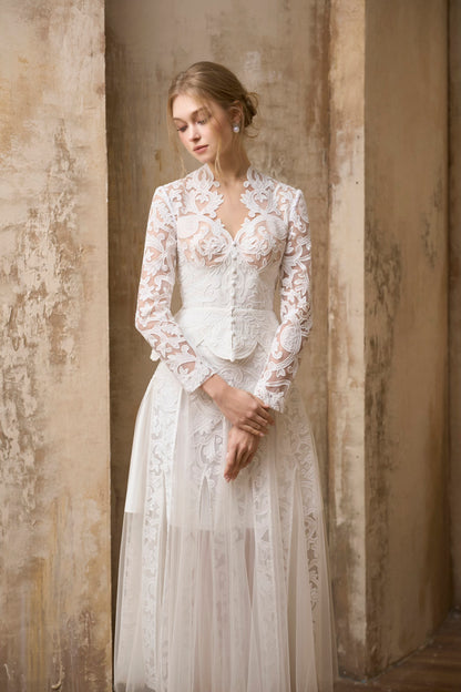 Diana White Maxi Set