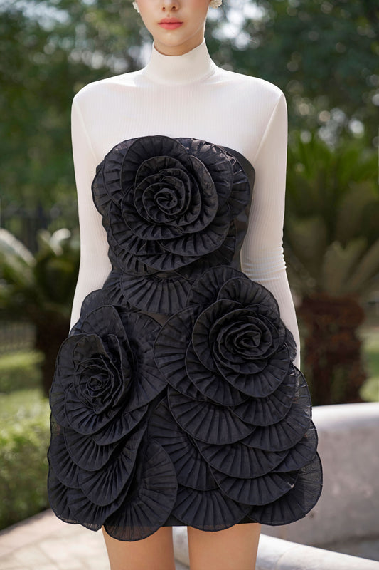 Black Rose Mini Dress