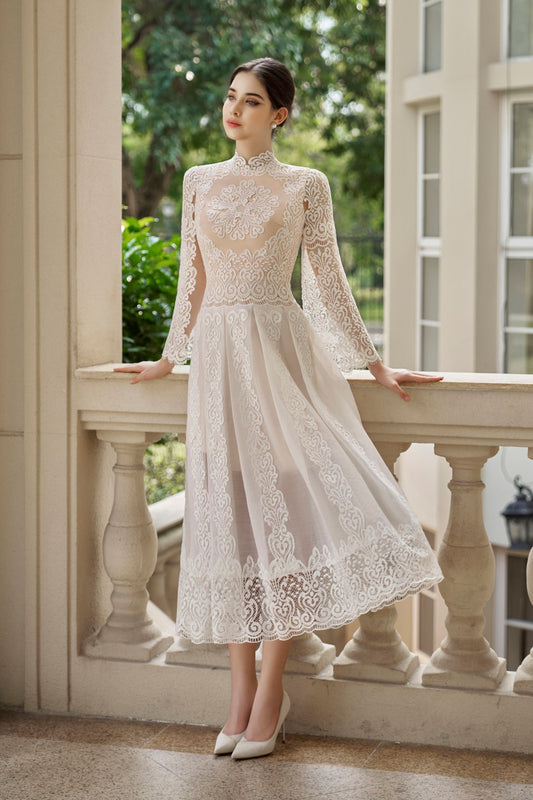 Maria White Lace Dress