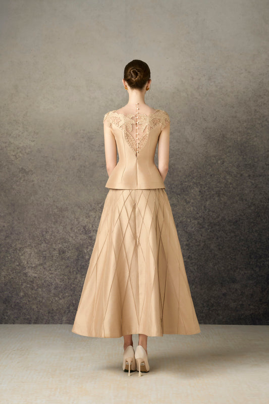 Taffta Bamboo Gold Skirt