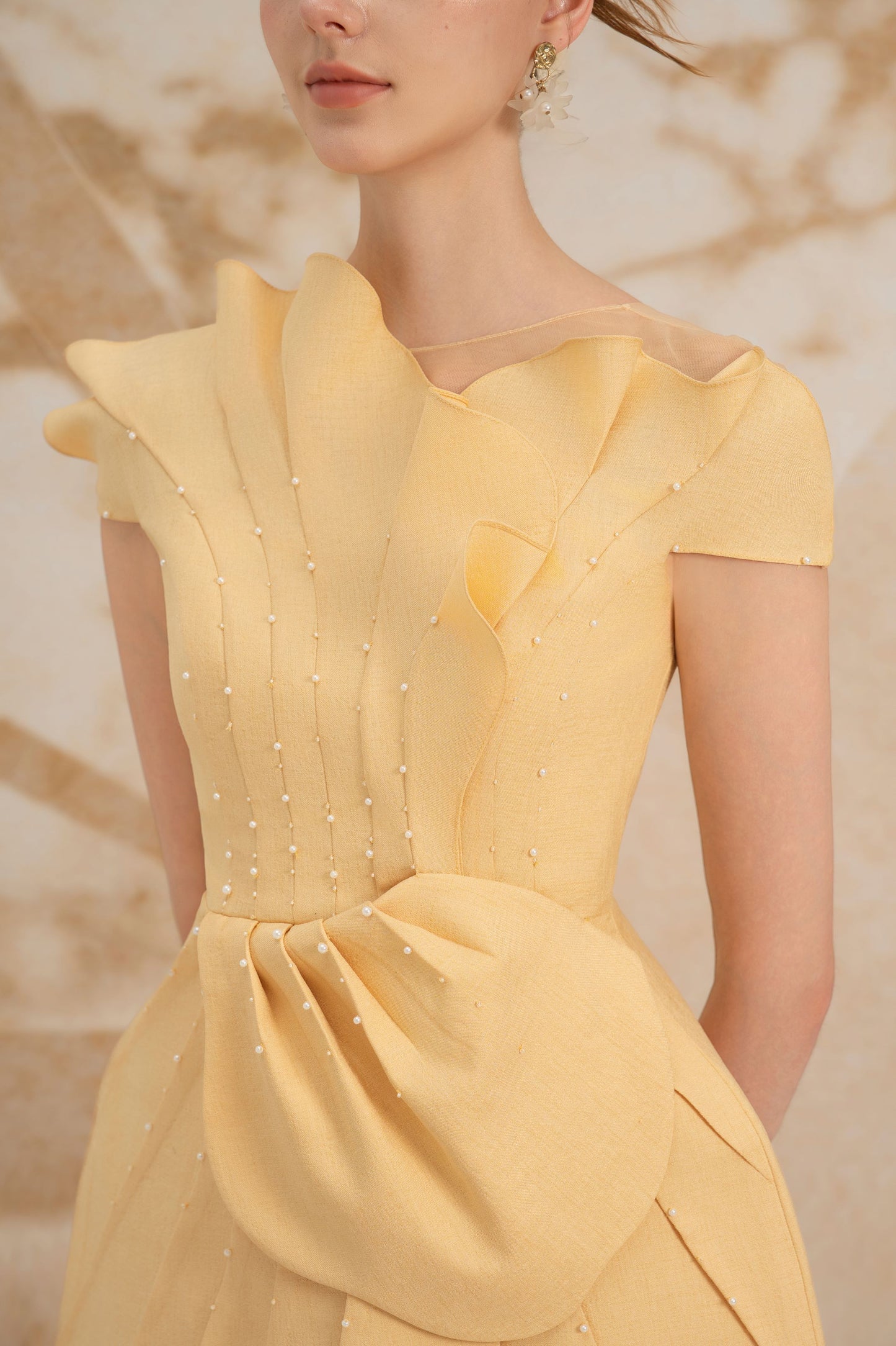 Iris Pleated Mini Dress