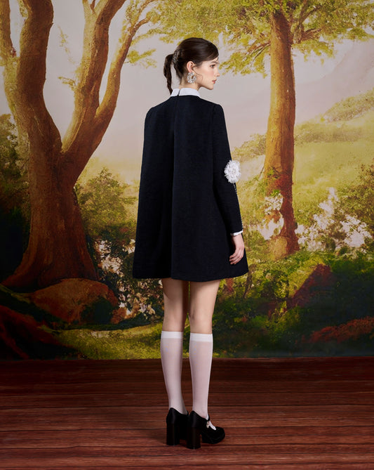 Oversize Black Mini Dress