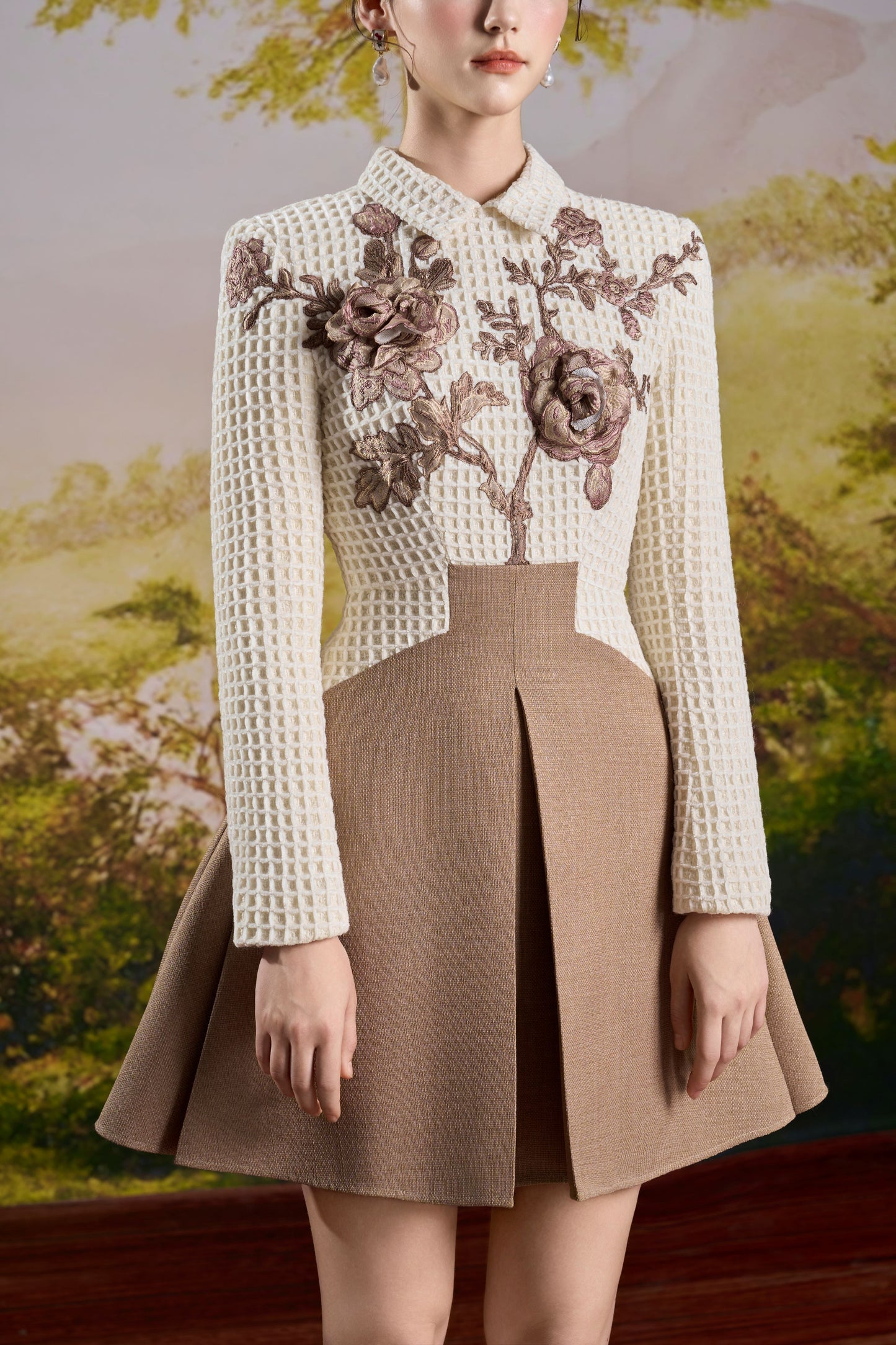 Flower Vase Mini Dress