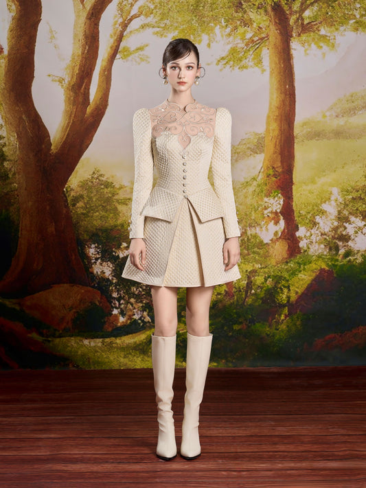 Mia Ivory Mini Dress