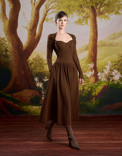 Knitwear Brown Midi Dress