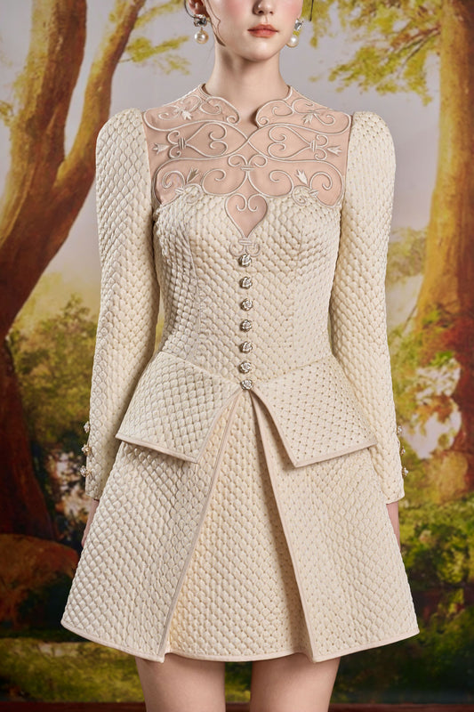 Mia Ivory Mini Dress