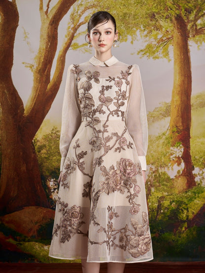 Alice Ivory Midi Dress