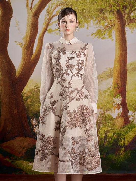 Alice Ivory Midi Dress