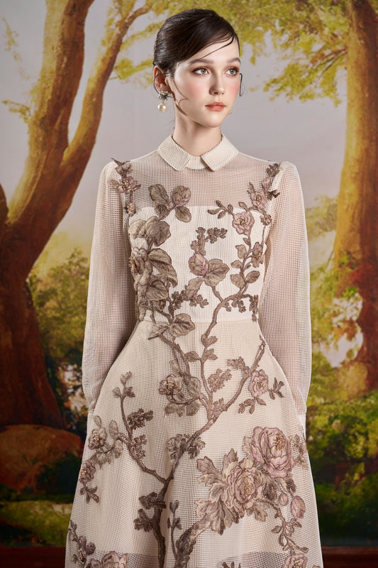 Alice Ivory Midi Dress