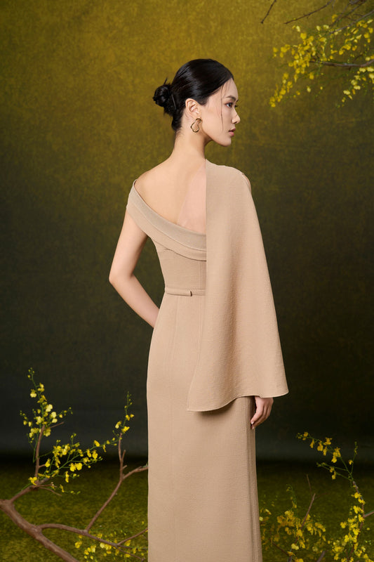 Sleeveless Asymmetrical Pencis Dress