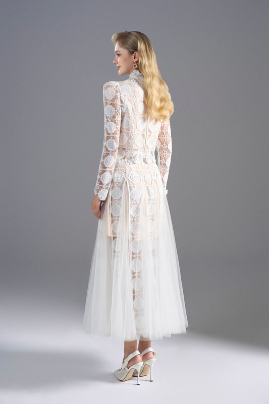 Peony White Lace Top