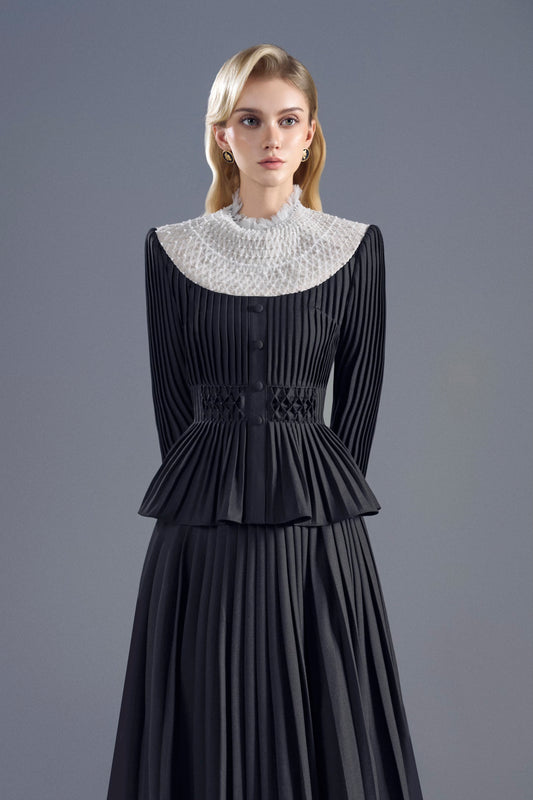 Black White Nun Midi Set