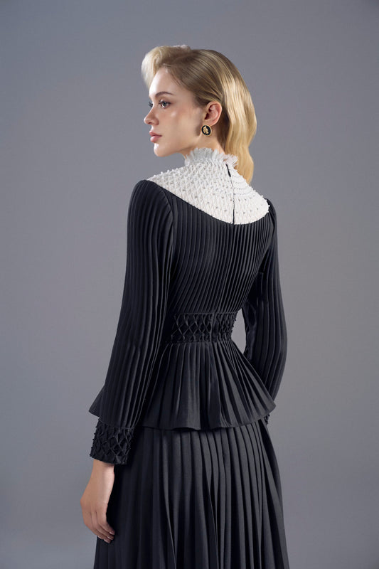 Black White Nun Midi Set