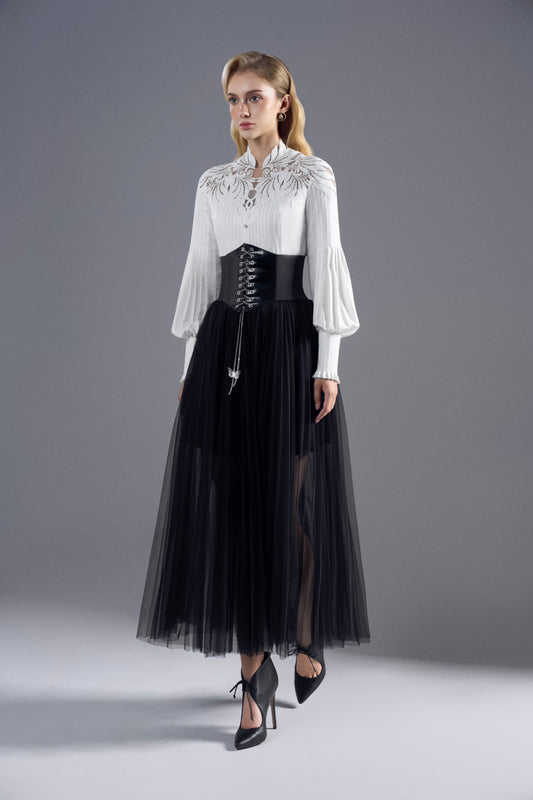 Akira Black White Midi Set