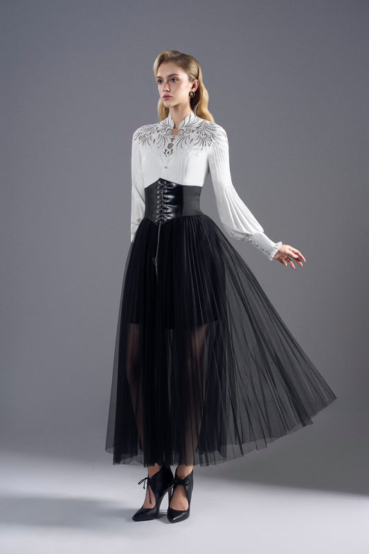 Akira Black White Midi Set