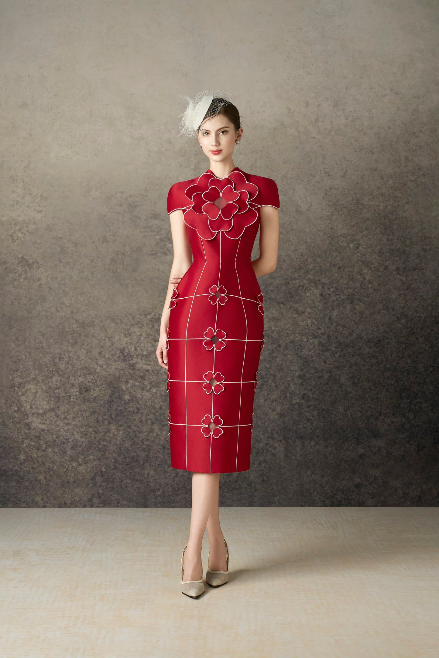 Lucky Pencil Taffta Dress