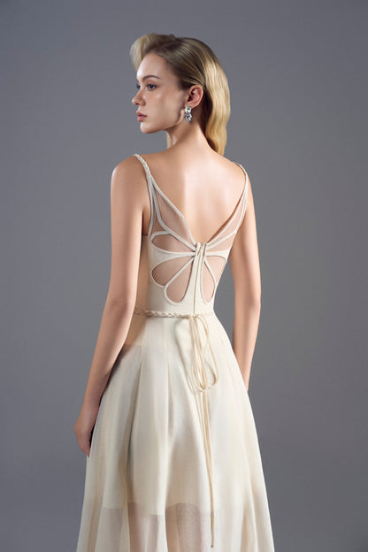 Butterfly Organza Maxi Dress