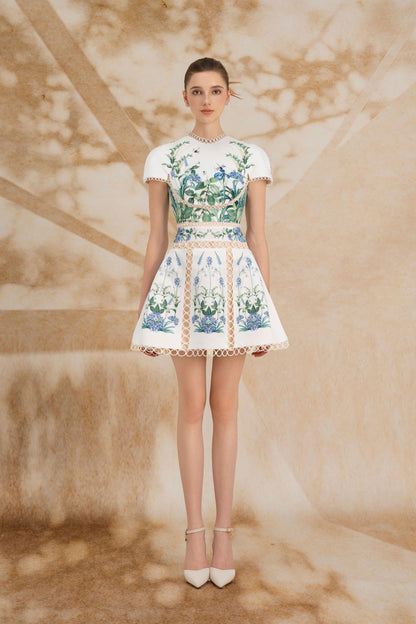 Floral Printed Mini Dress