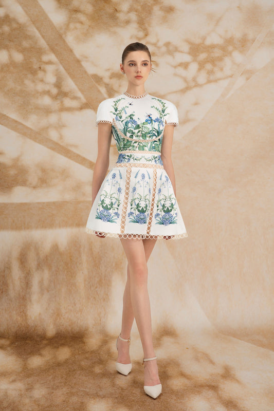 Floral Printed Mini Dress
