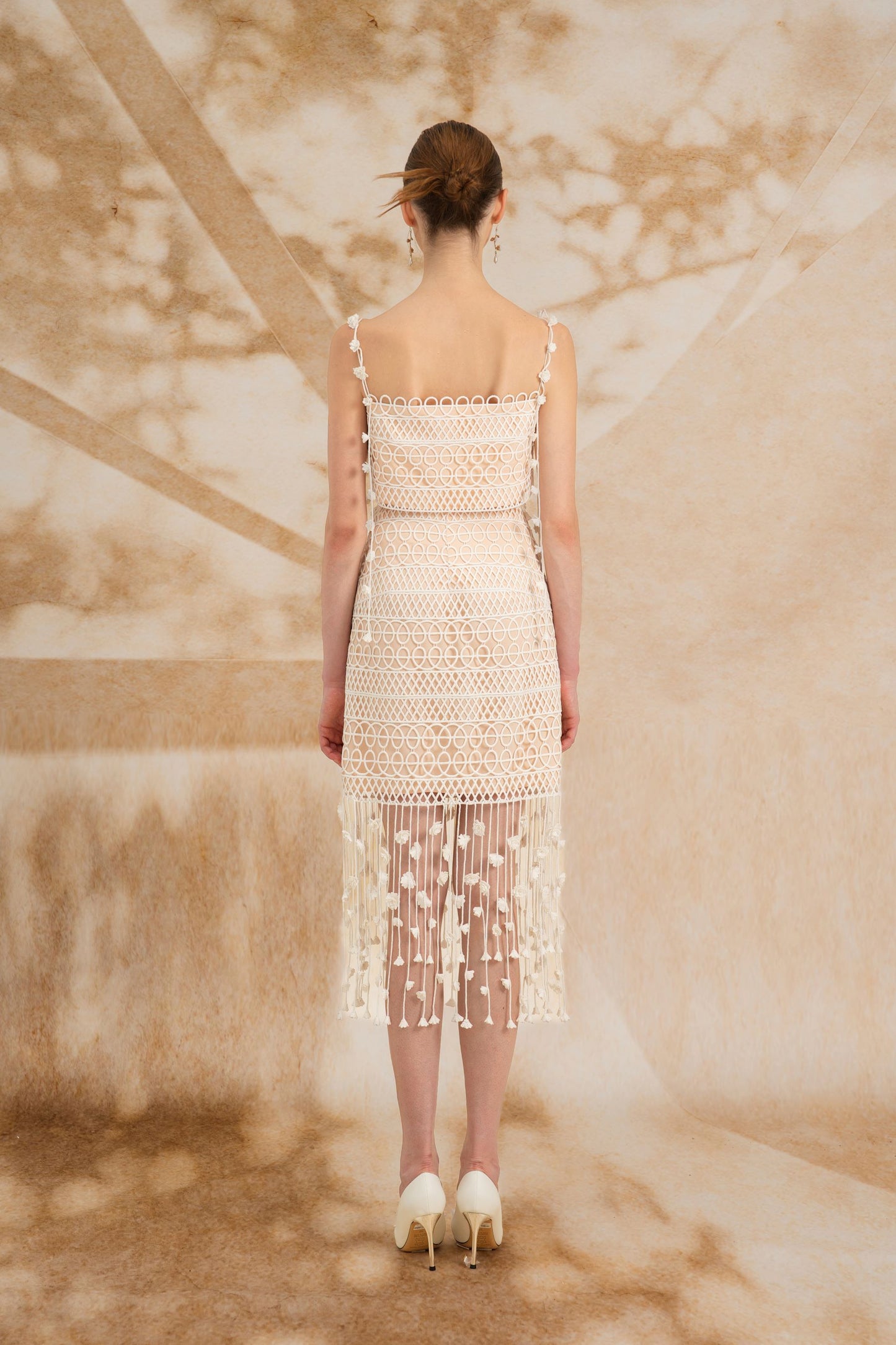 Floral 3D White Lace Set