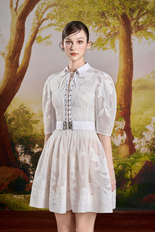 Anna White Lace Dress