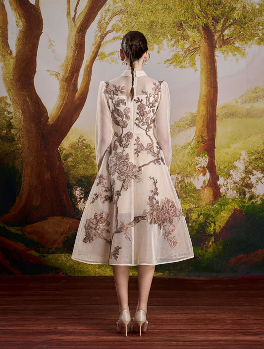 Alice Ivory Midi Dress