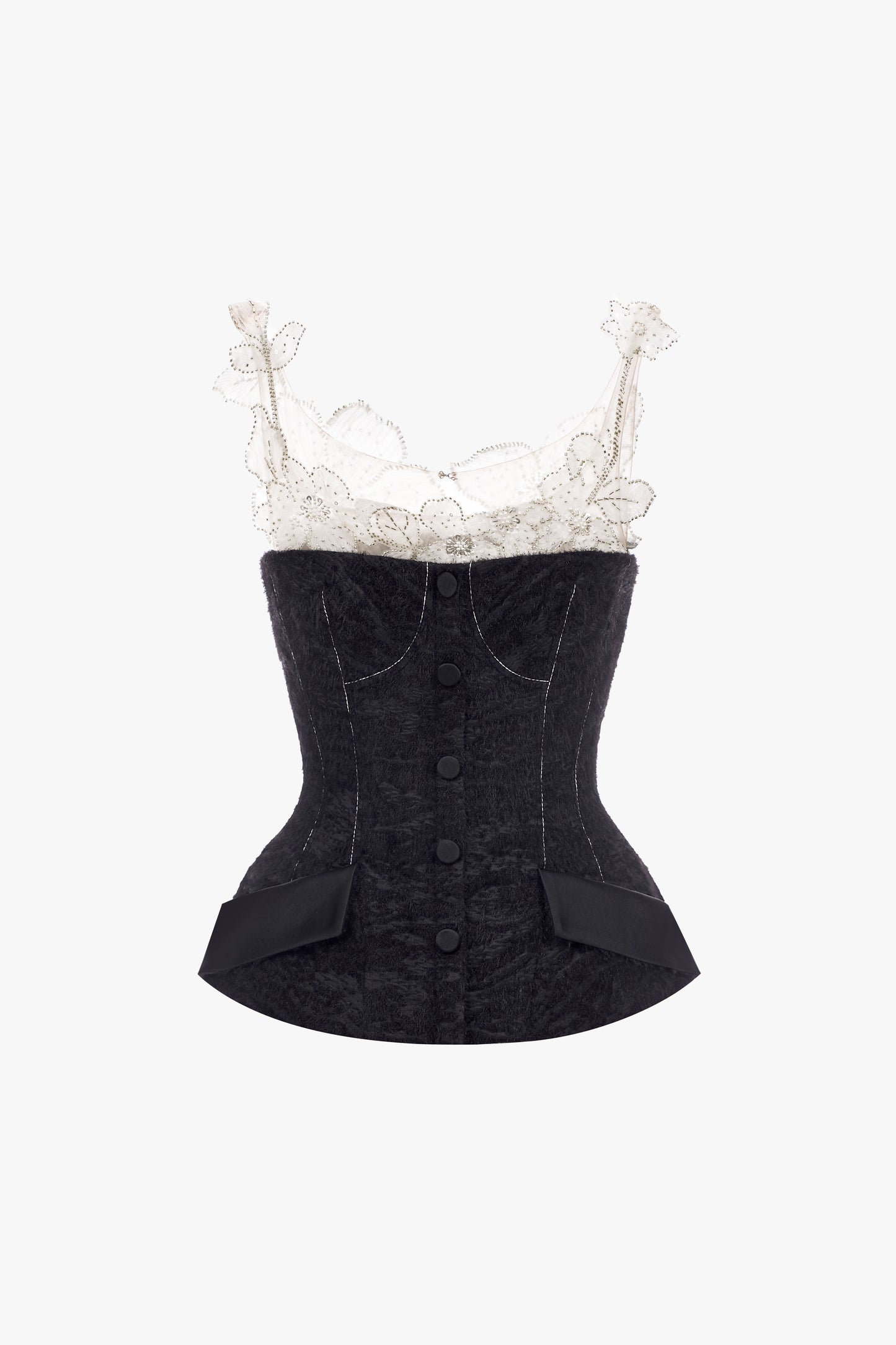 Julia Black White Blouse