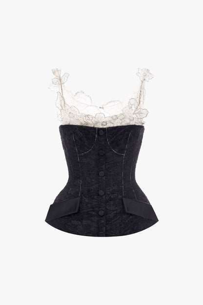 Julia Black White Blouse