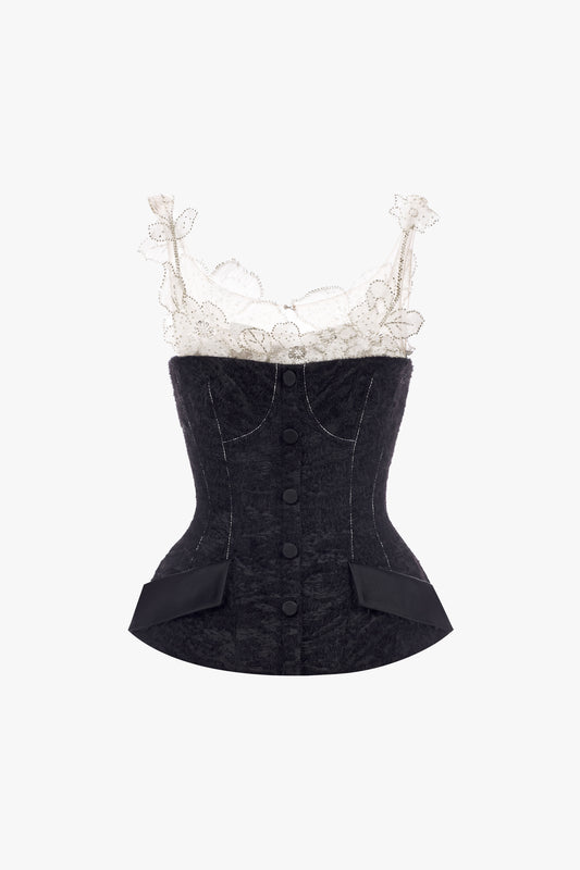 Julia Black White Blouse