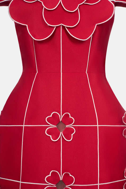 Lucky Pencil Taffta Dress