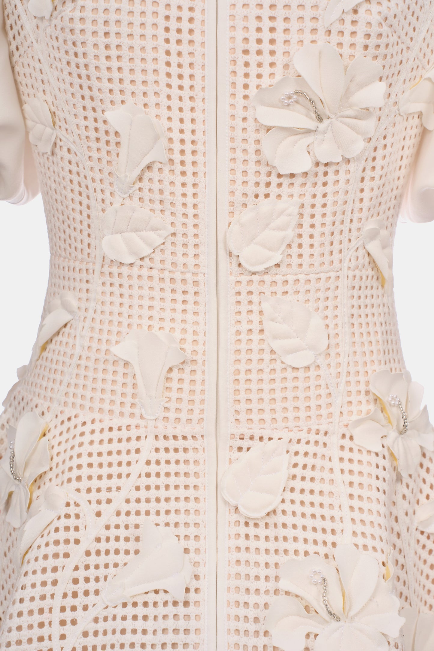 White Hibiscus Mini Dress
