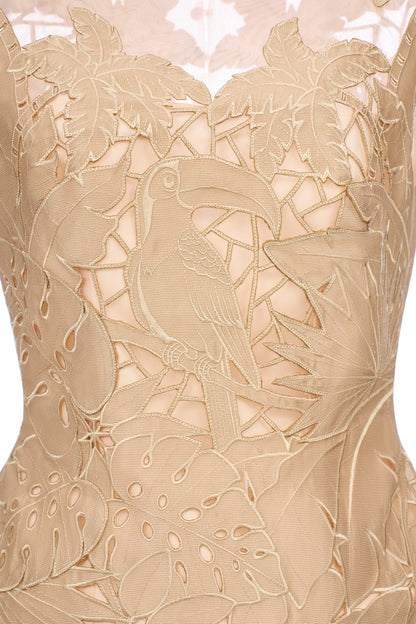 Taffta Bamboo Embroidery Blouse