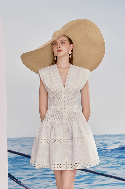 Simox White Mini Dress