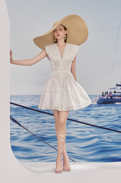Simox White Mini Dress